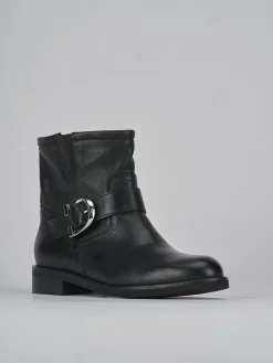 New Stivaletti tacco 1cm pelle Donna Stivaletti Tacco Basso