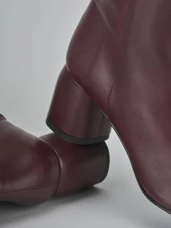 Clearance Stivaletti tacco 6cm pelle bordo' Donna Stivaletti Tacco Alto