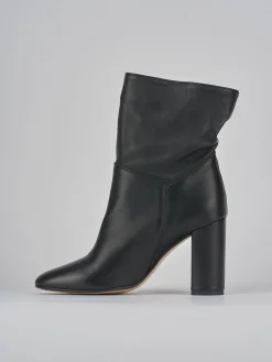 Outlet Stivaletti tacco 8cm pelle Donna Stivaletti Tacco Alto