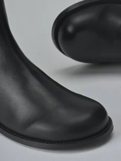 Hot Stivaletti tacco 2cm pelle Donna Stivaletti Tacco Basso