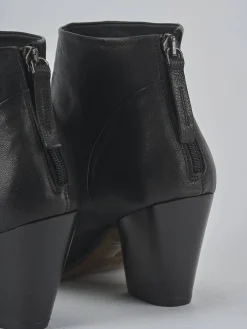 Outlet Stivaletti tacco 7cm pelle Donna Stivaletti Tacco Alto