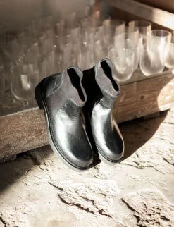 Hot Stivaletti tacco 3cm pelle Donna Stivaletti Tacco Basso