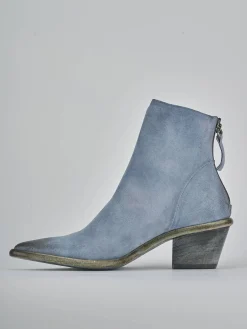 New Stivaletti tacco 5cm pelle Donna Stivaletti Tacco Alto