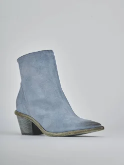 New Stivaletti tacco 5cm pelle Donna Stivaletti Tacco Alto