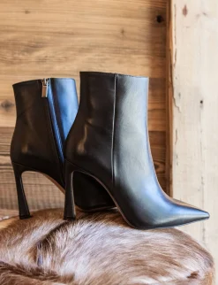 Clearance Stivaletti tacco 9cm pelle Donna Stivaletti Tacco Alto