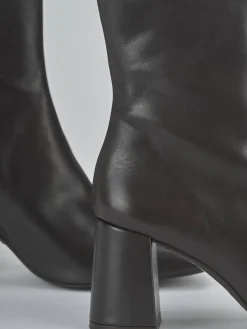 Online Stivaletti tacco 7cm pelle testa Donna Stivaletti Tacco Alto