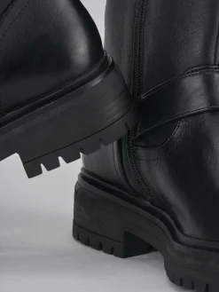 Stivaletti tacco 1cm pelle Donna Stivaletti Tacco Basso