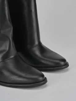 Hot Stivaletti tacco 2cm pelle Donna Stivaletti Tacco Basso