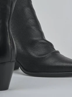 New Stivaletti tacco 5cm pelle Donna Stivaletti Tacco Alto