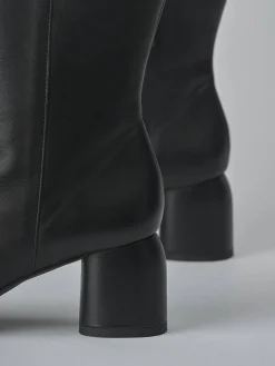 New Stivaletti tacco 6cm pelle Donna Stivaletti Tacco Alto