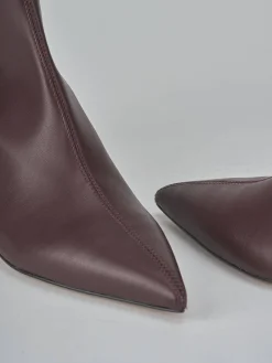 Hot Stivaletti tacco 5cm pelle bordo' Donna Stivaletti Tacco Alto