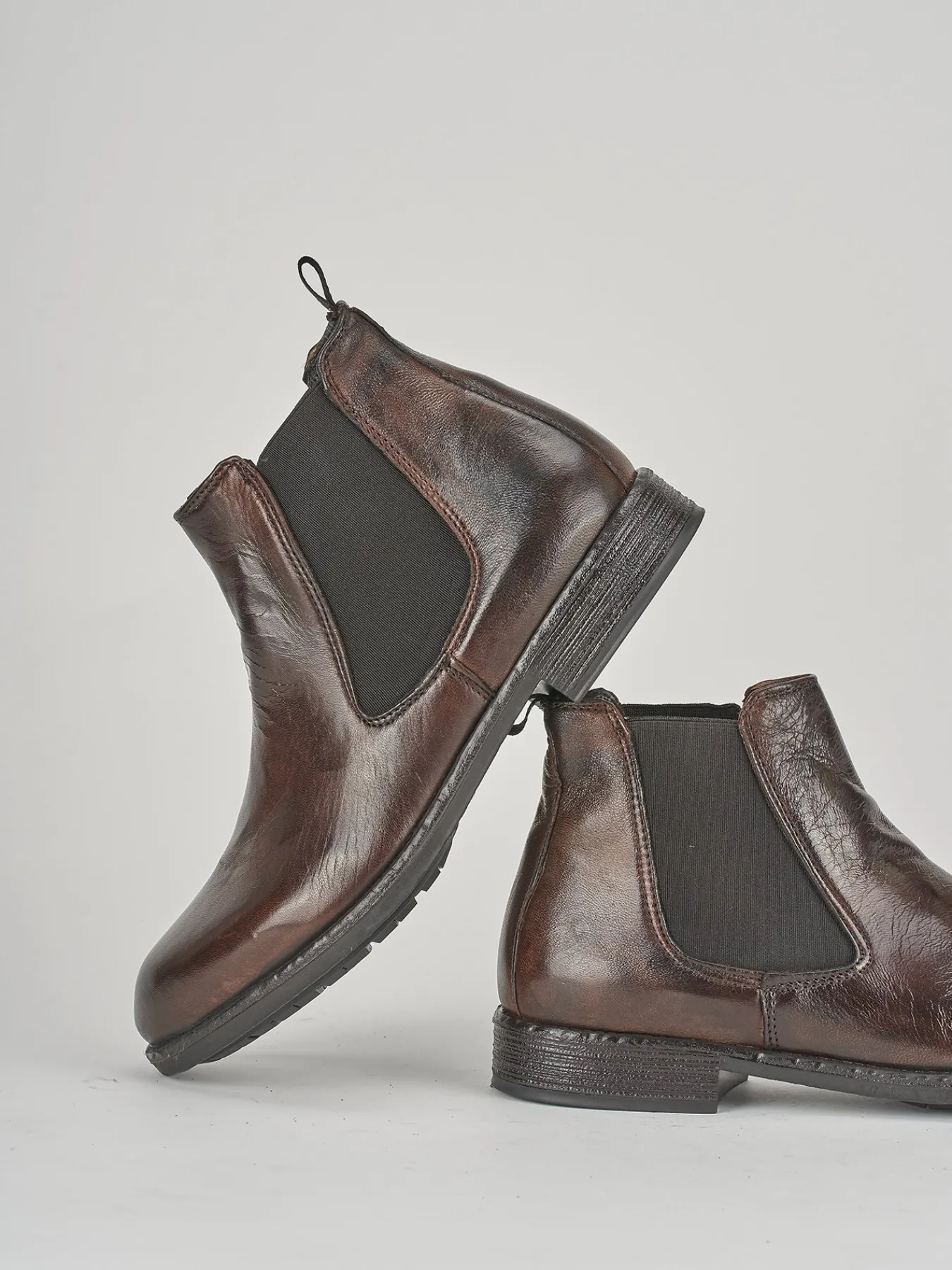 Sale Stivaletti tacco 1cm pelle Uomo Stivaletti