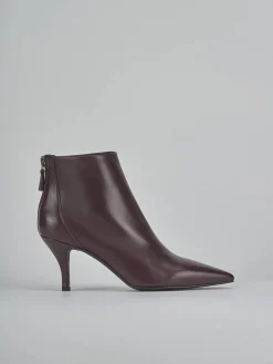 Outlet Stivaletti tacco 7cm pelle bordo' Donna Stivaletti Tacco Alto