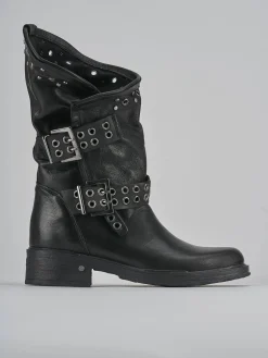 Discount Stivaletti tacco 3cm pelle Donna Stivaletti Tacco Basso