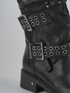 Discount Stivaletti tacco 3cm pelle Donna Stivaletti Tacco Basso