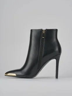 New Stivaletti tacco 7cm pelle Donna Stivaletti Tacco Alto