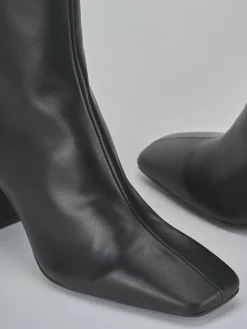 New Stivaletti tacco 7cm pelle Donna Stivaletti Tacco Alto