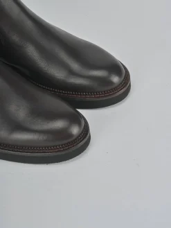 Outlet Stivaletti tacco 2cm pelle testa Donna Stivaletti Tacco Basso