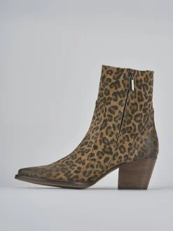 Outlet Stivaletti tacco 7cm pelle Donna Stivaletti Tacco Alto