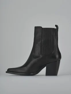 Stivaletti tacco 8cm pelle Donna Stivaletti Tacco Alto