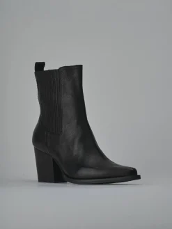 Stivaletti tacco 8cm pelle Donna Stivaletti Tacco Alto