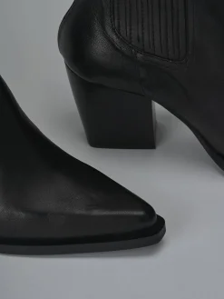 Stivaletti tacco 8cm pelle Donna Stivaletti Tacco Alto