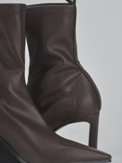 Online Stivaletti tacco 8cm pelle testa Donna Stivaletti Tacco Alto