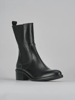 Stivaletti tacco 5cm pelle Donna Stivaletti Tacco Alto