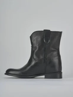 New Stivaletti tacco 2cm pelle Donna Stivaletti Tacco Basso