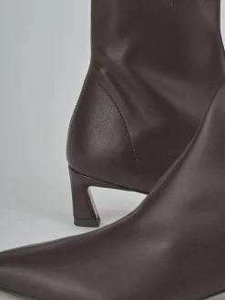 Outlet Stivaletti tacco 5cm pelle testa Donna Stivaletti Tacco Alto