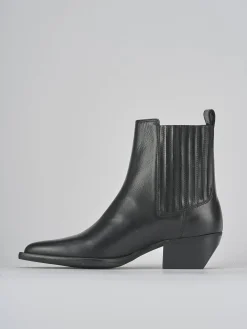 Outlet Stivaletti tacco 3cm pelle Donna Stivaletti Tacco Basso