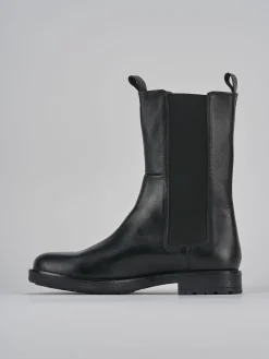 Hot Stivaletti tacco 1cm pelle Donna Stivaletti Tacco Basso