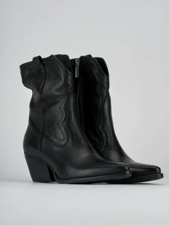 Outlet Stivaletti tacco 7cm pelle Donna Stivaletti Tacco Alto