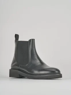 New Stivaletti tacco 2cm pelle Donna Stivaletti Tacco Basso