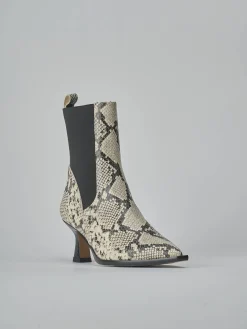 Discount Stivaletti tacco 5cm pitone Donna Stivaletti Tacco Alto