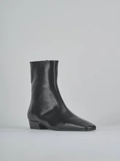 Hot Stivaletti tacco 3cm pitone Donna Stivaletti Tacco Basso