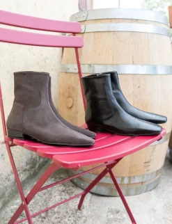 Hot Stivaletti tacco 3cm pitone Donna Stivaletti Tacco Basso