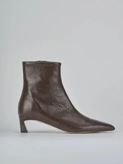 Stivaletti tacco 5cm pitone testa Donna Stivaletti Tacco Alto