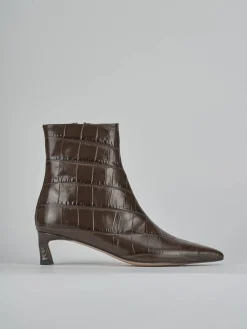 Stivaletti tacco 5cm pitone testa Donna Stivaletti Tacco Alto