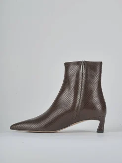 Stivaletti tacco 5cm pitone testa Donna Stivaletti Tacco Alto