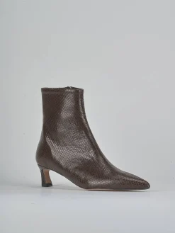 Stivaletti tacco 5cm pitone testa Donna Stivaletti Tacco Alto