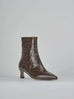 Stivaletti tacco 5cm pitone testa Donna Stivaletti Tacco Alto