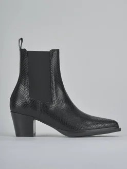 Clearance Stivaletti tacco 6cm pitone Donna Stivaletti Tacco Alto