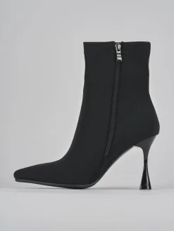 Stivaletti tacco 7cm tessuto Donna Stivaletti Tacco Alto