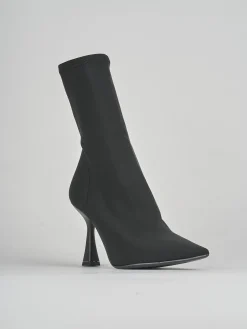 New Stivaletti tacco 9cm tessuto Donna Stivaletti Tacco Alto