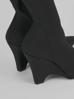 Sale Stivaletti tacco 9cm tessuto Donna Stivaletti Tacco Alto