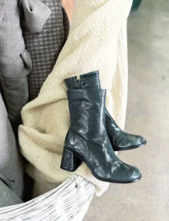 Sale Stivaletti tacco 5cm vernice Donna Stivaletti Tacco Alto