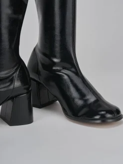 Stivaletti tacco 7cm vernice Donna Stivaletti Tacco Alto