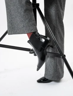 Outlet Stivaletti tacco 5cm vernice Donna Stivaletti Tacco Alto