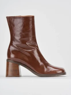 Discount Stivaletti tacco 8cm vernice testa Donna Stivaletti Tacco Alto